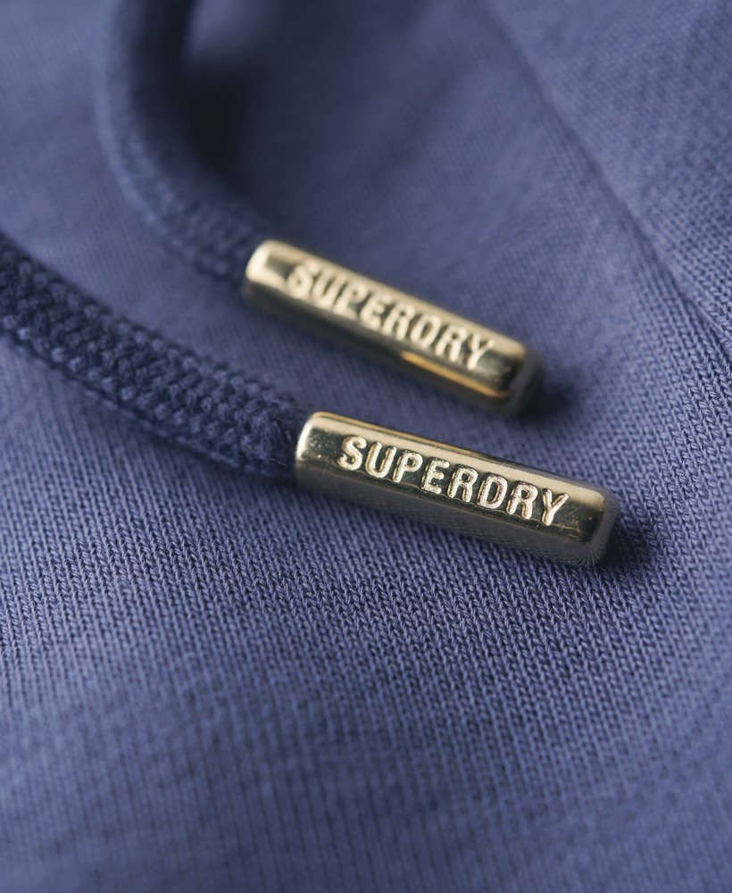 calça jogger reta essential logo na cor azul marinho