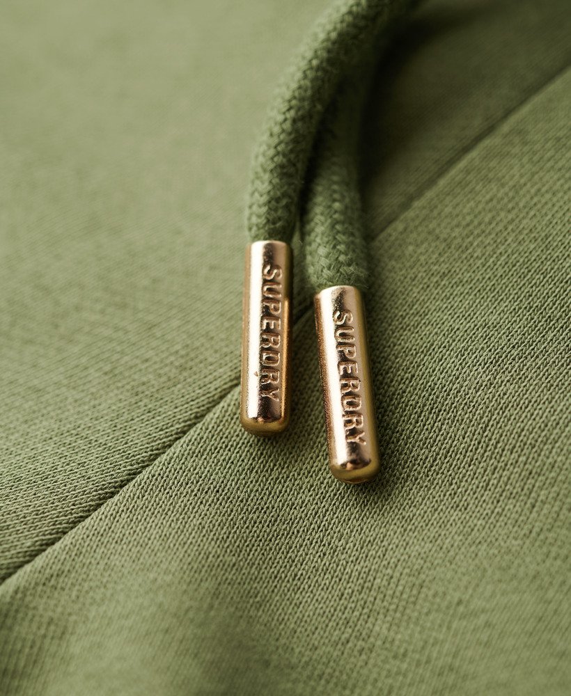 calça jogger reta essential logo na cor cáqui oliva