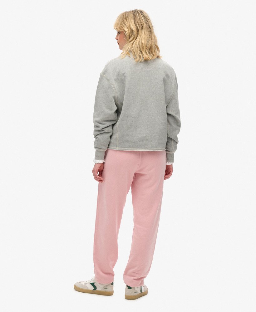 calça jogger vintage washed graphic da athletic essentials em rosa claro