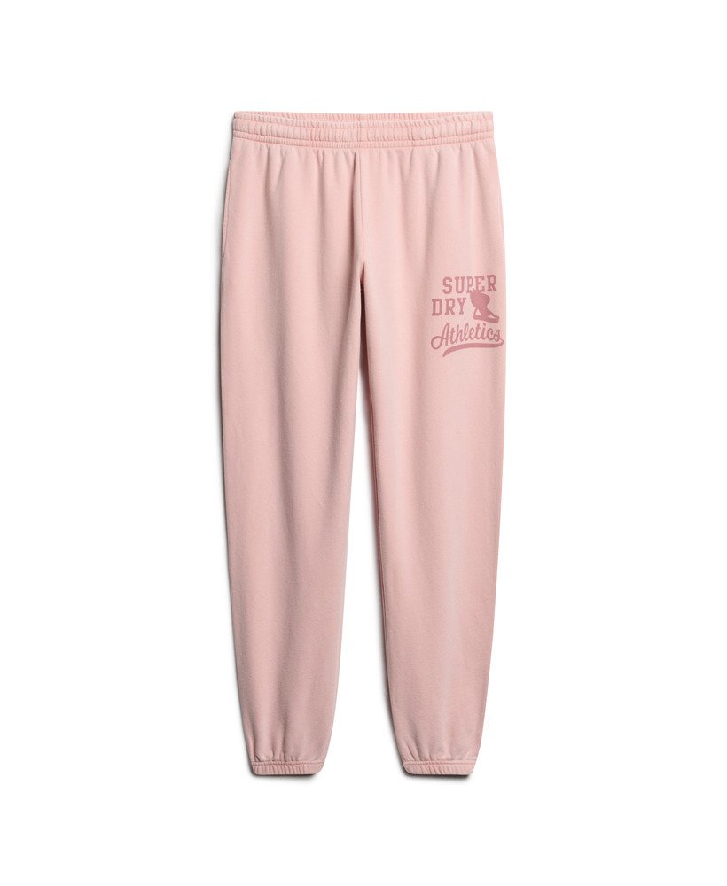 calça jogger vintage washed graphic da athletic essentials em rosa claro