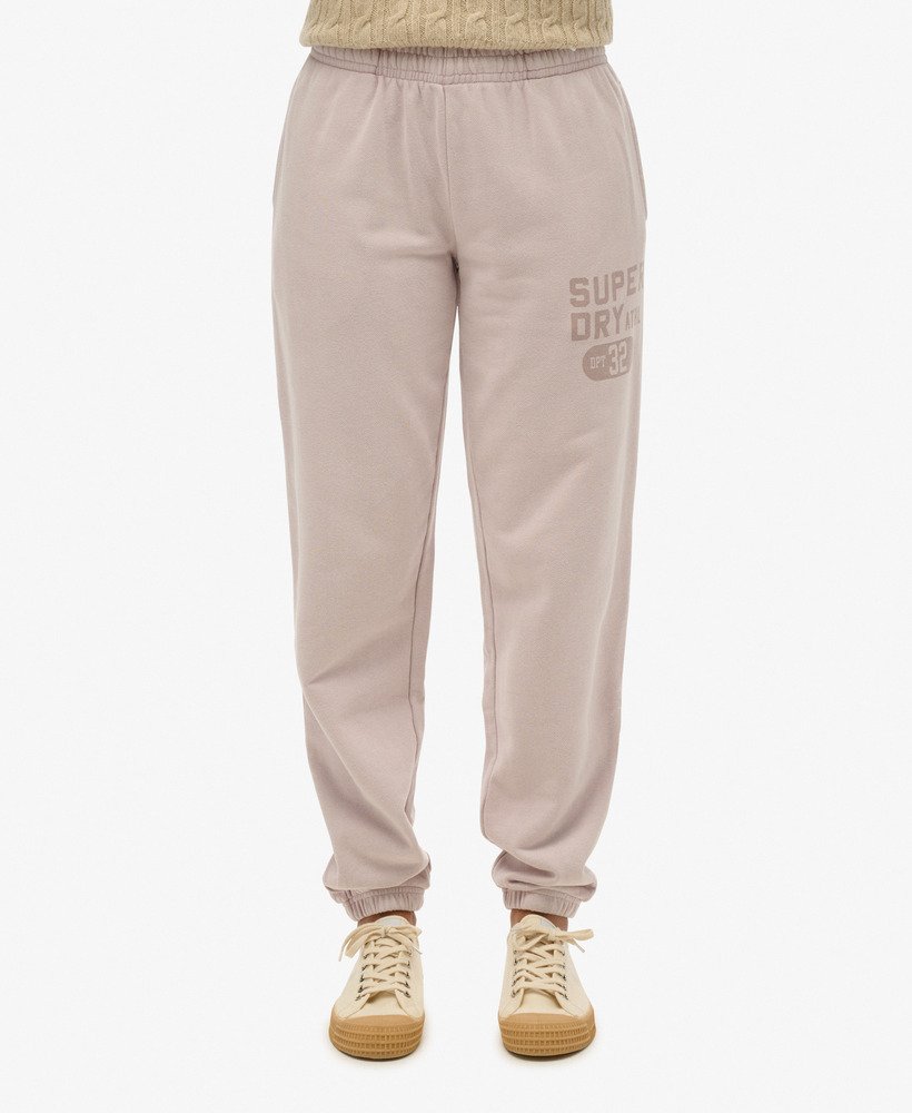 calça jogger vintage washed graphic da athletic essentials na cor cinza-nuvem