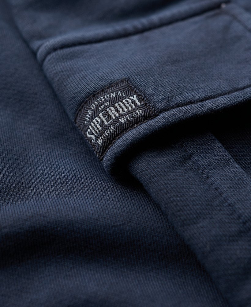 calça jogger cargo vintage larga da athletic essentials na cor azul marinho eclipse.