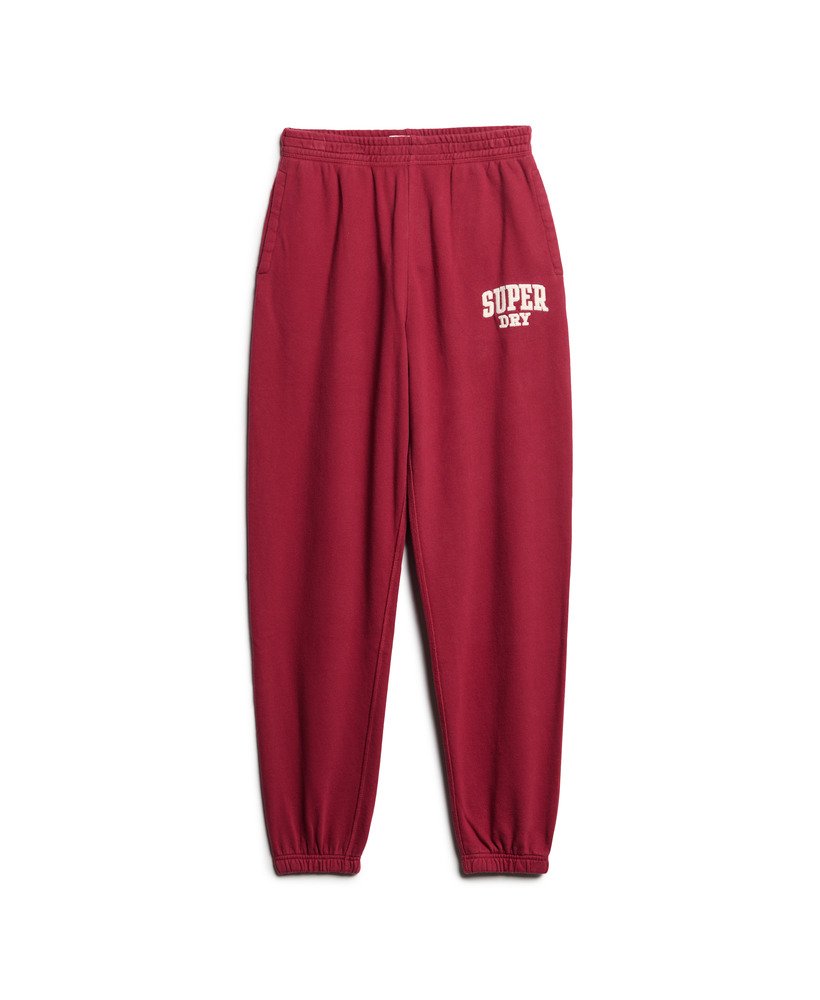 calça jogger boyfriend athletic essentials na cor vermelho bordô
