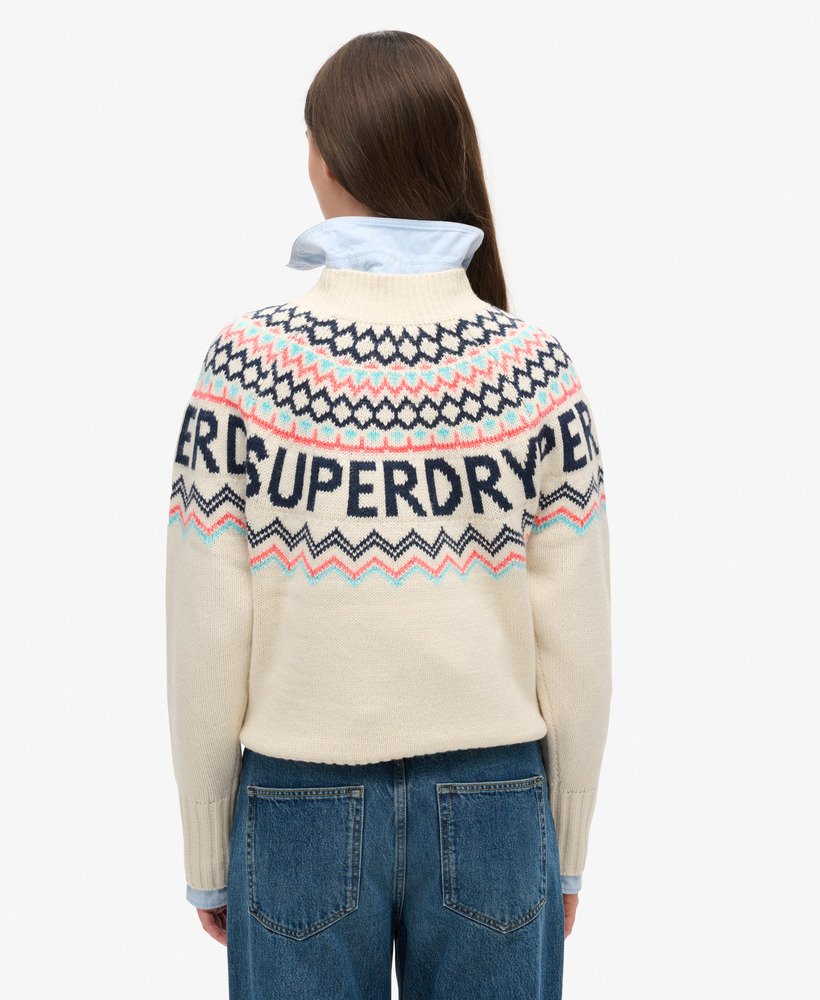 suéter da marca fairisle na cor island ecru multi