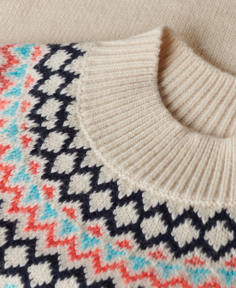 suéter da marca fairisle na cor island ecru multi