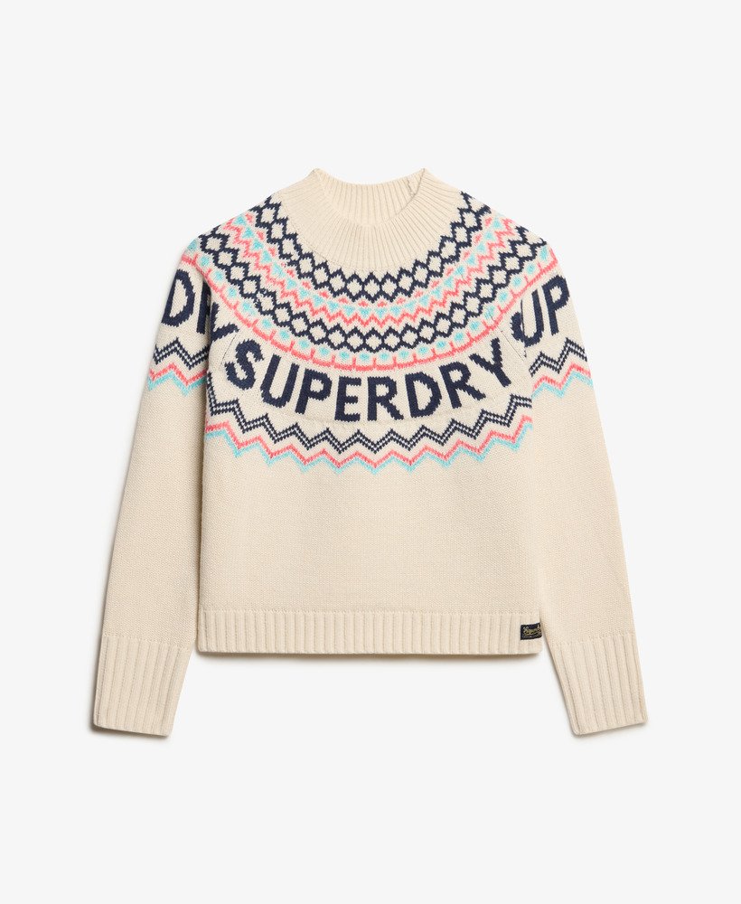 suéter da marca fairisle na cor island ecru multi