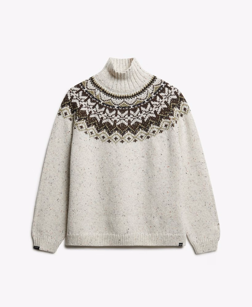 Suéter de gola alta Fairisle