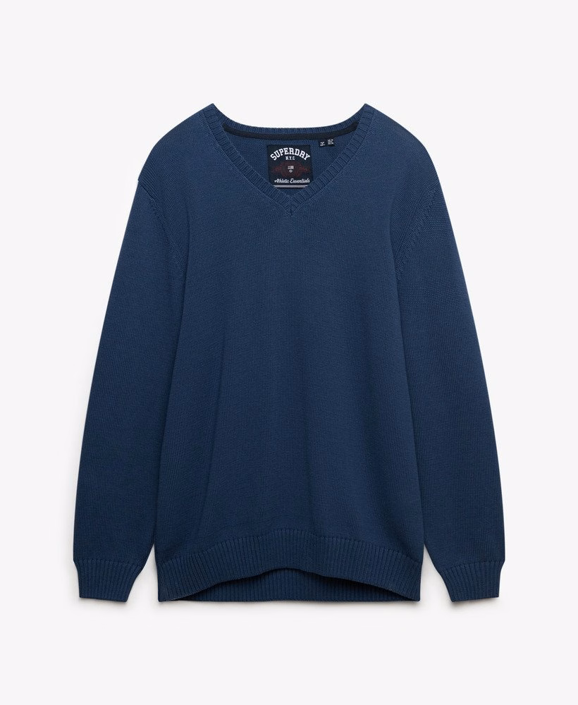 Suéter oversized com decote em V