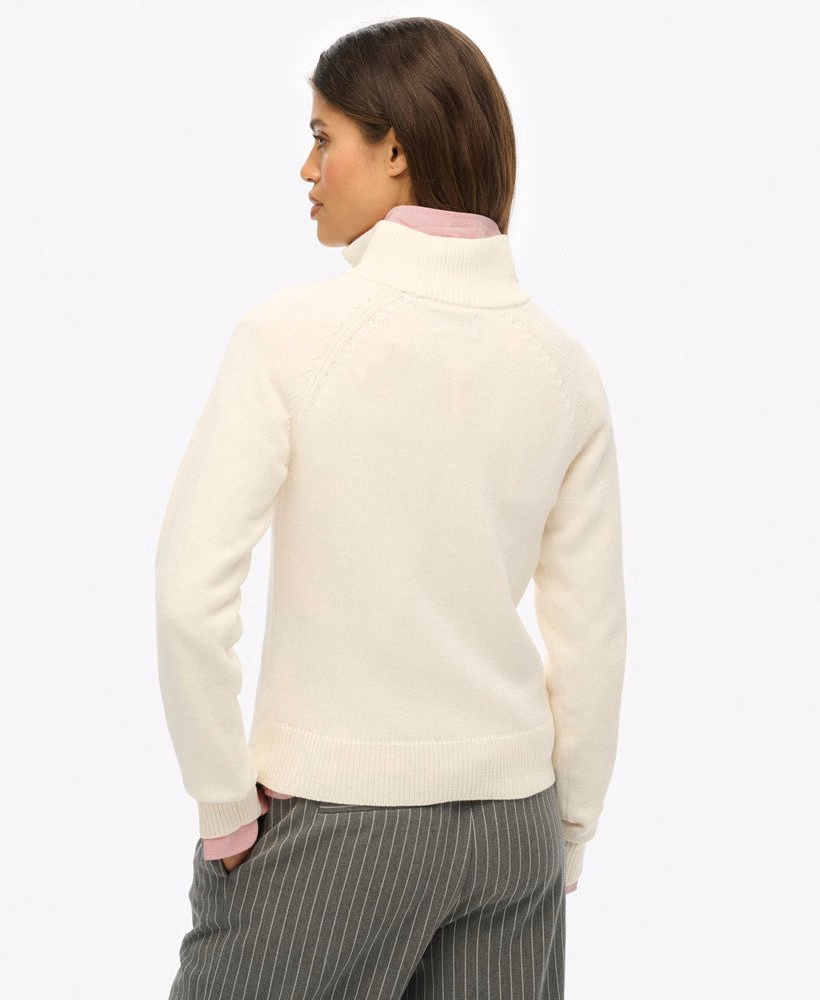 Camisa Essentials Slim de Malha com Meio Zíper
