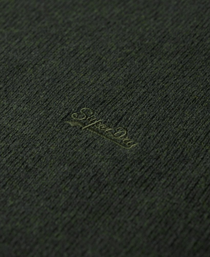 suéter essential slim fit crew na cor verde oliva da surplus goods