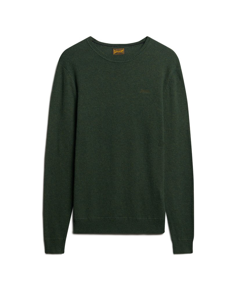 suéter essential slim fit crew na cor verde oliva da surplus goods