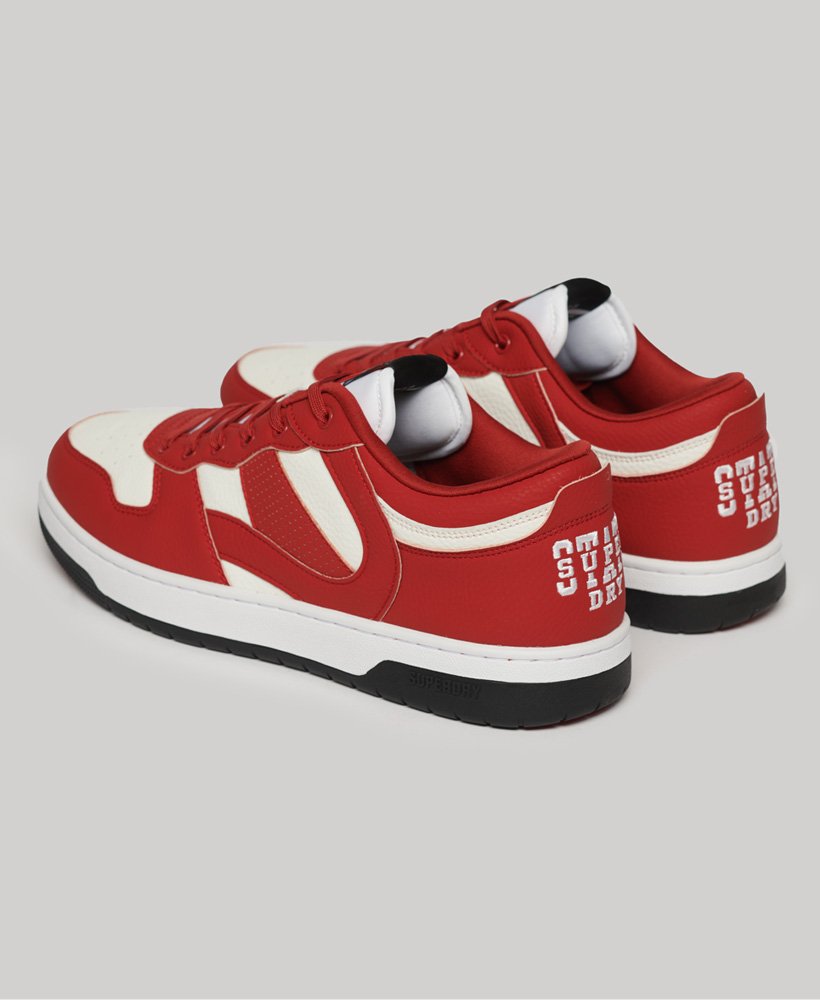 tênis vegan jump low top na cor vermelha