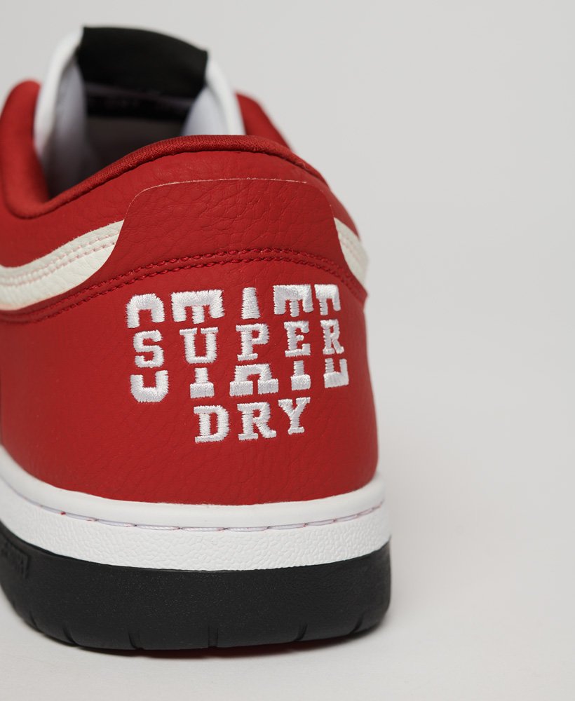tênis vegan jump low top na cor vermelha