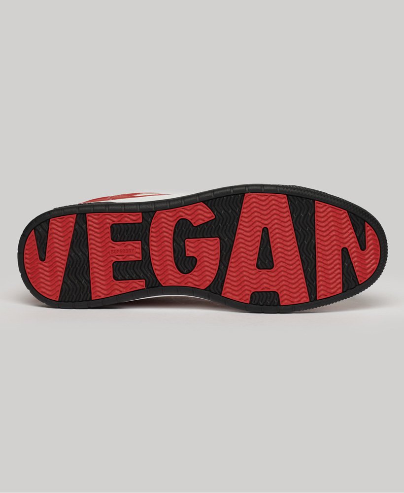 tênis vegan jump low top na cor vermelha