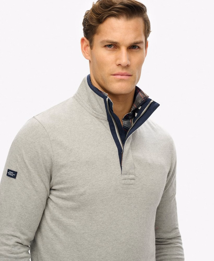 Moletom Cotton Classics Jersey com meio zíper