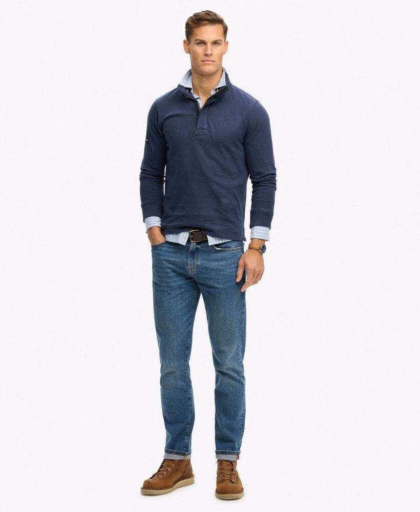 Moletom Cotton Classics Jersey com meio zíper