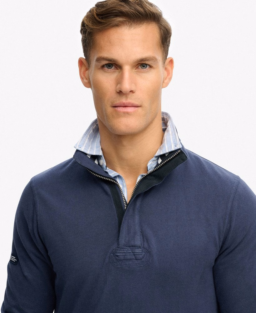 Moletom Cotton Classics Jersey com meio zíper