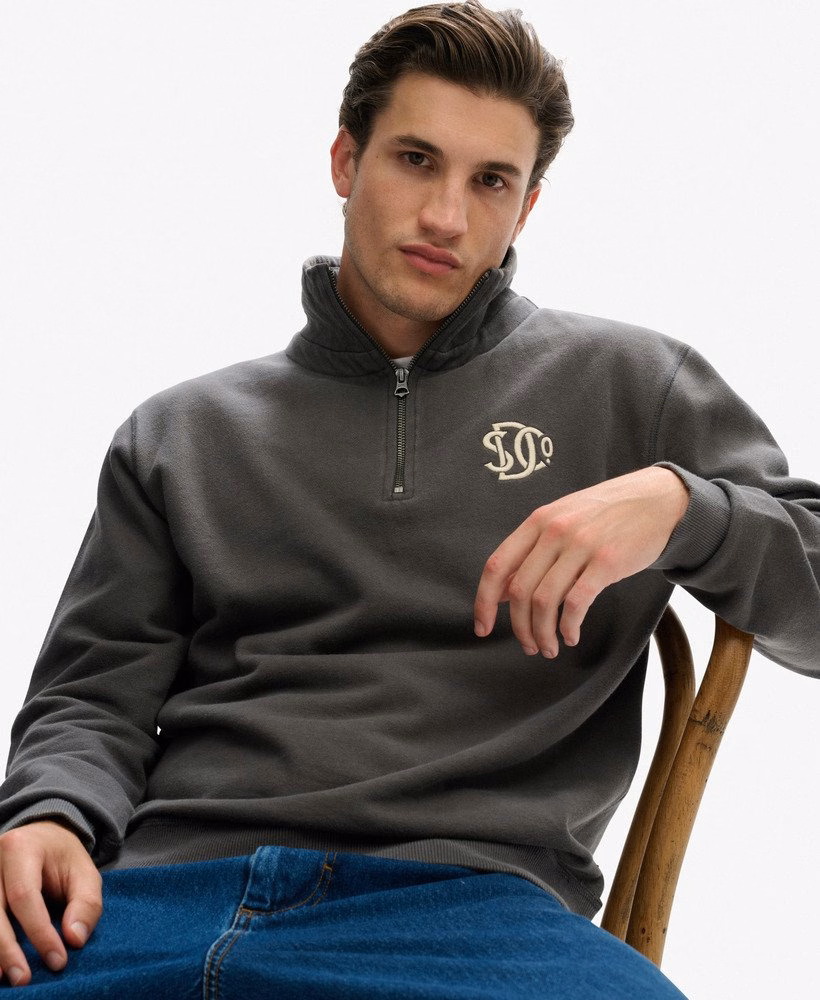 Moletom Athletic SD Co com meio zíper