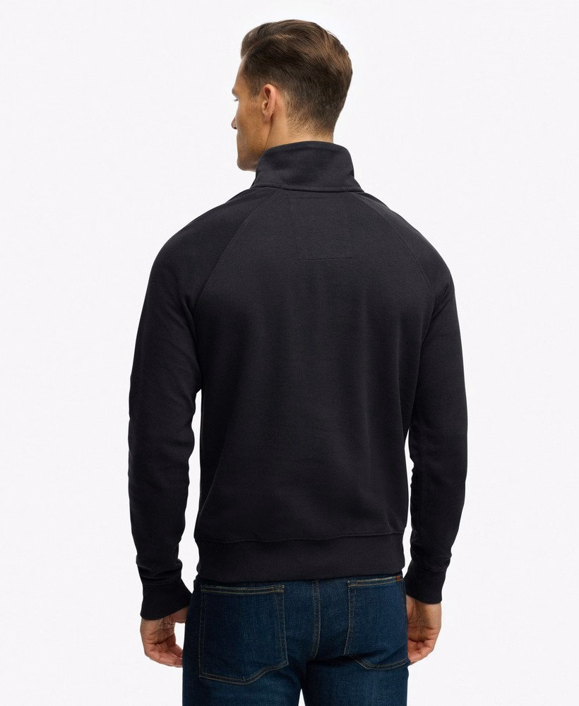 Moletom Henley Raglan com Logo Essencial