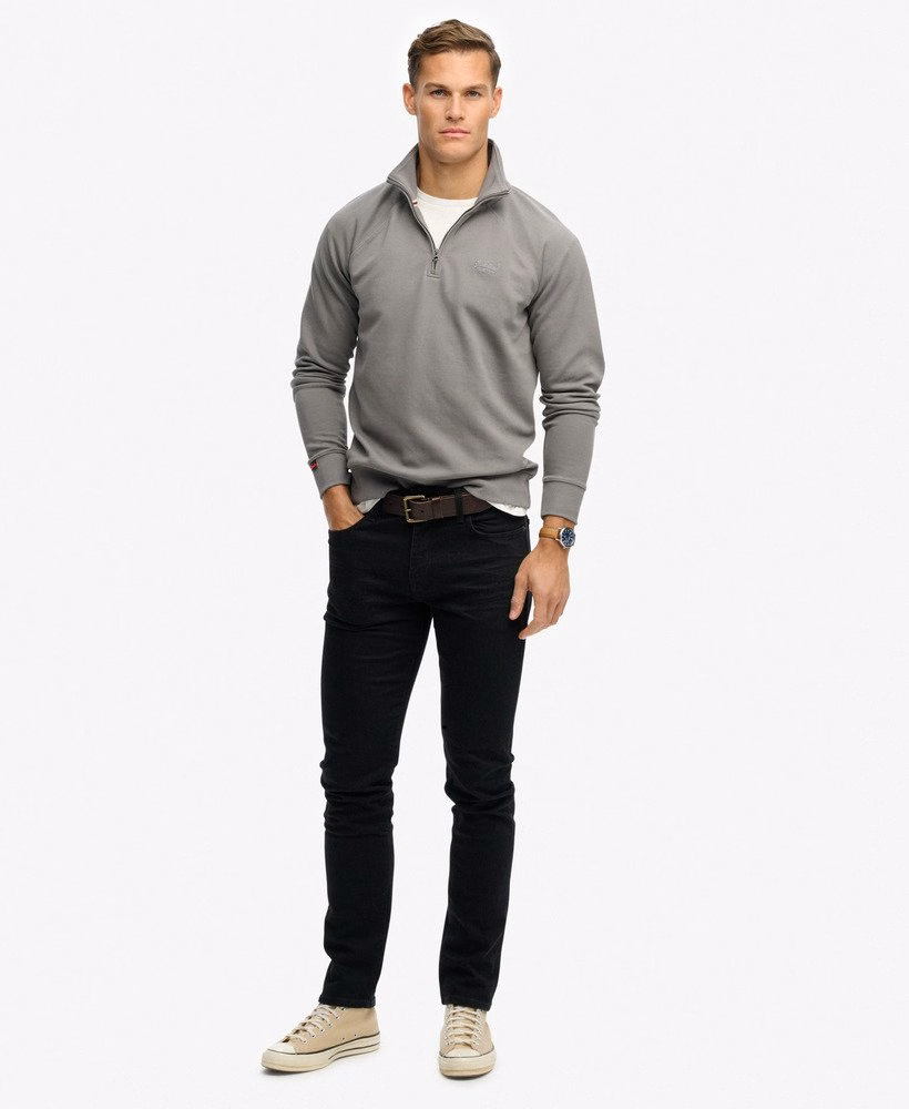 Moletom Henley Raglan com Logo Essencial