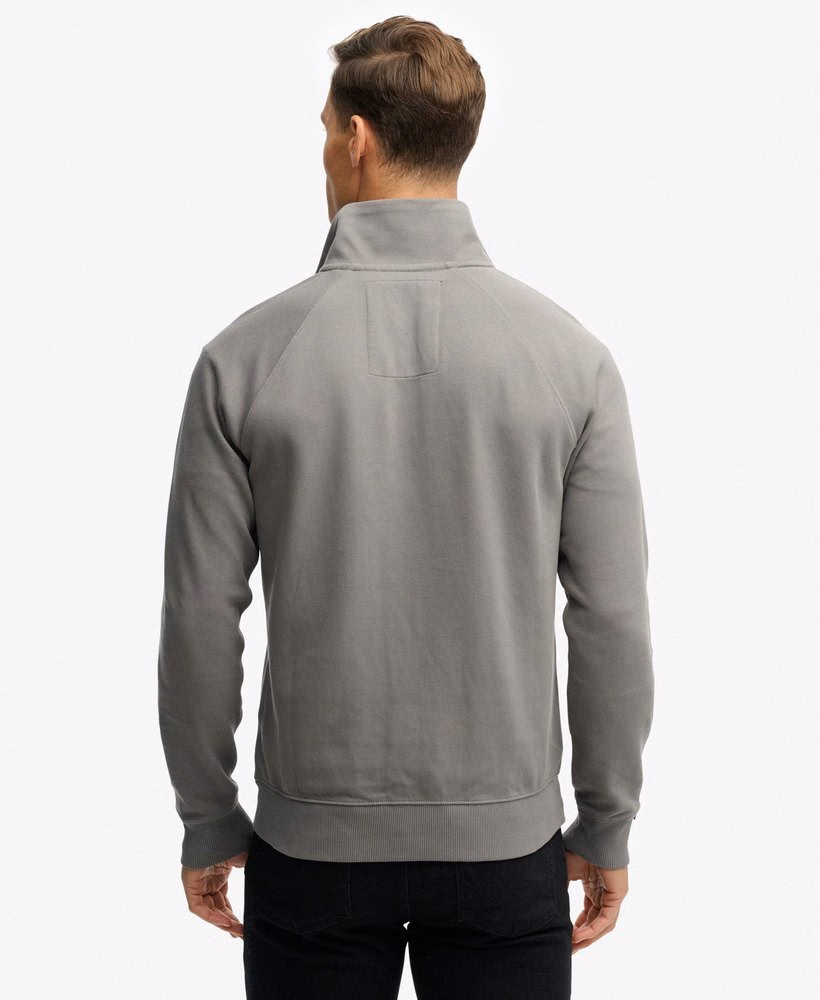 Moletom Henley Raglan com Logo Essencial