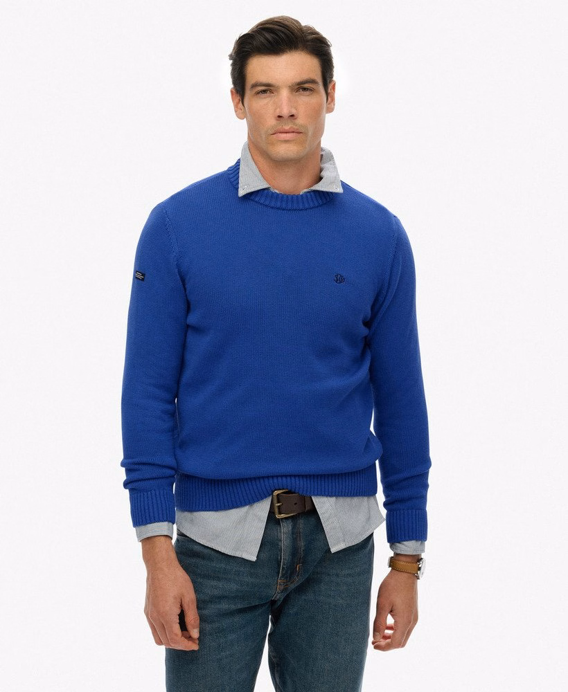 Suéter de algodão estilo preppy