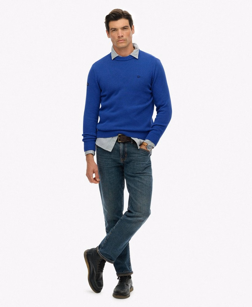 Suéter de algodão estilo preppy
