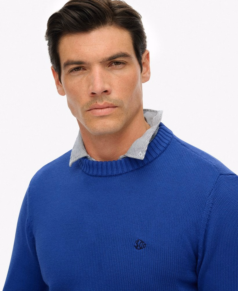 Suéter de algodão estilo preppy