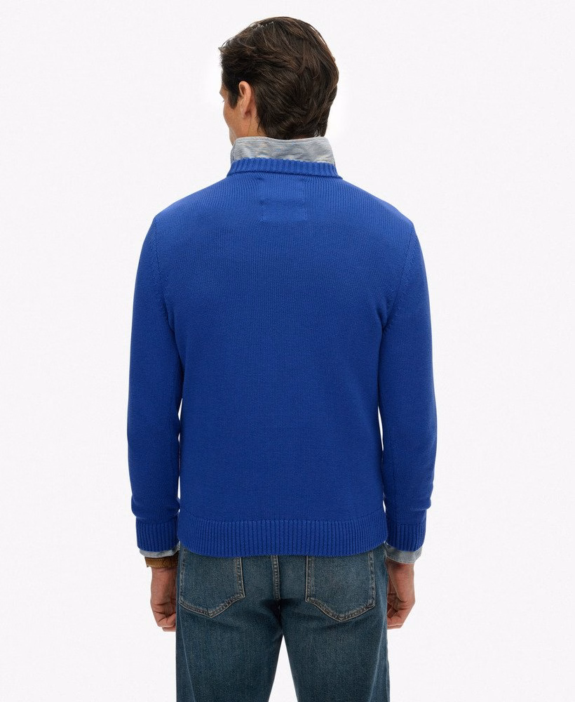 Suéter de algodão estilo preppy