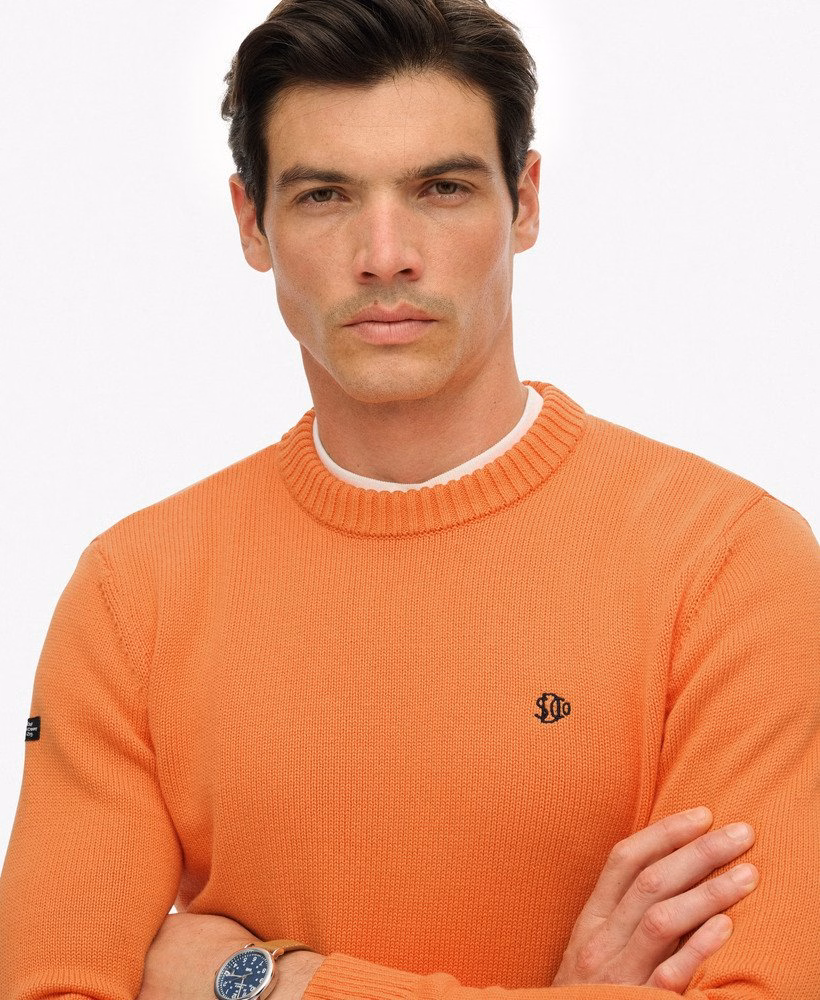 Suéter de algodão estilo preppy