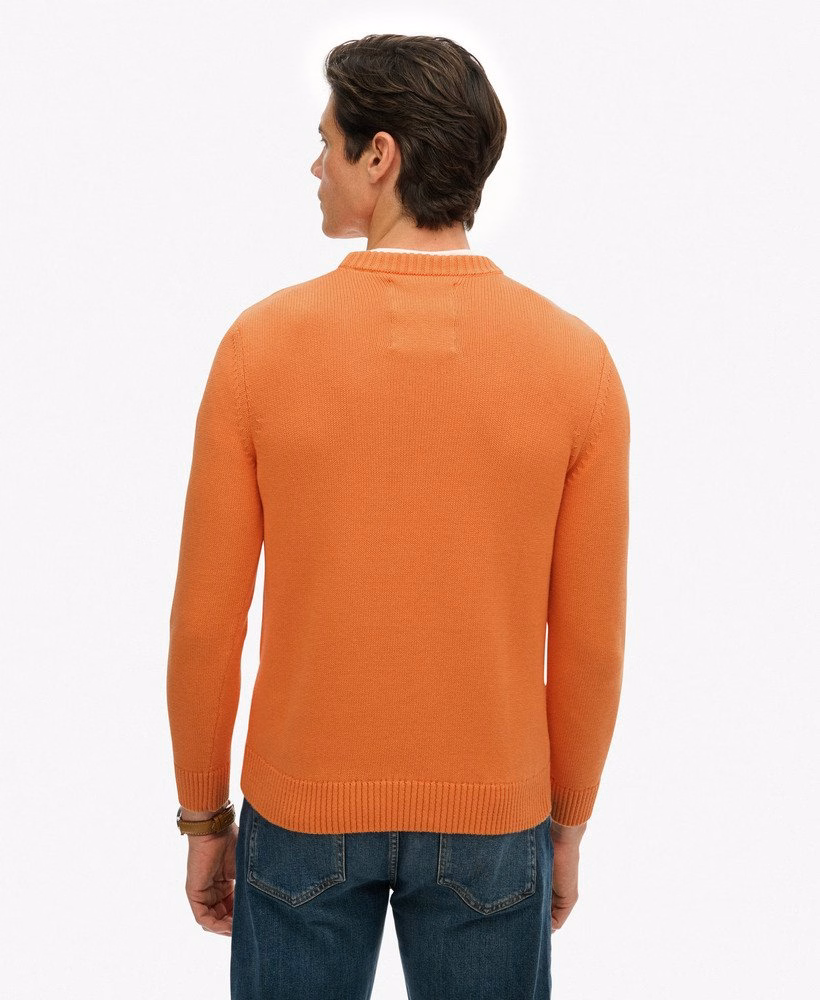 Suéter de algodão estilo preppy