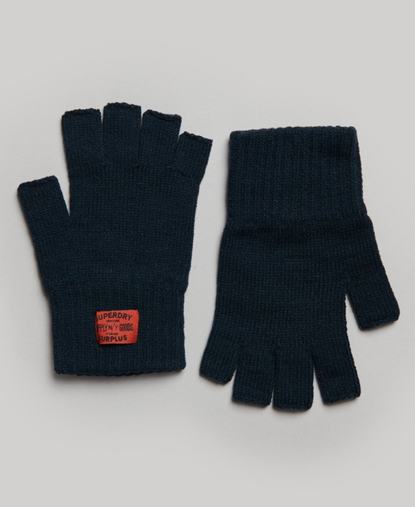 luvas de tricô rkwear na cor azul marinho eclipse