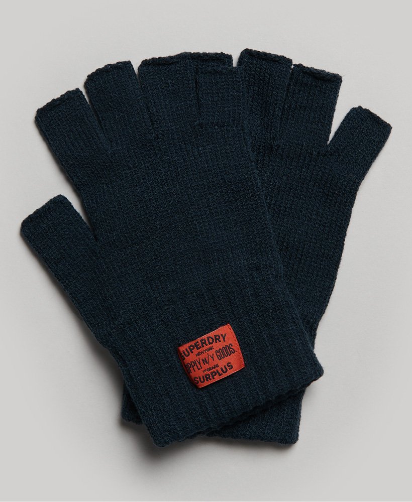 luvas de tricô rkwear na cor azul marinho eclipse