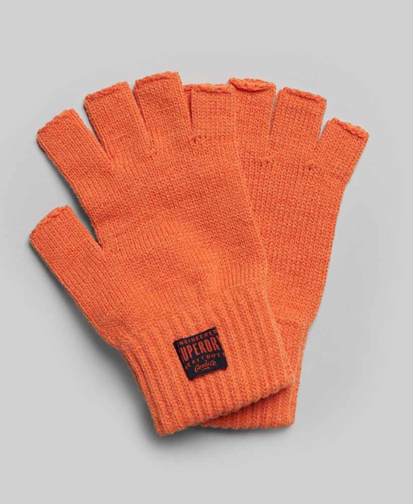 luvas de tricô rkwear na cor laranja jaffa