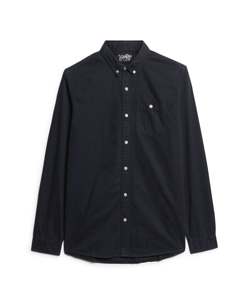 camisa de manga comprida da the merchant store na cor azul marinho eclipse.