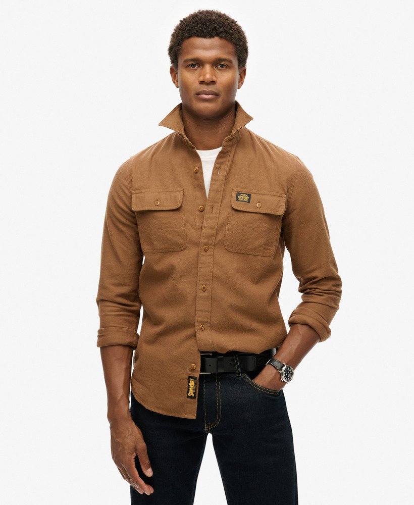 sobretudo trailsman relaxed fit na cor marrom arenito