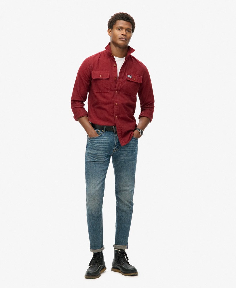 sobretudo trailsman relaxed fit na cor vermelho expedição