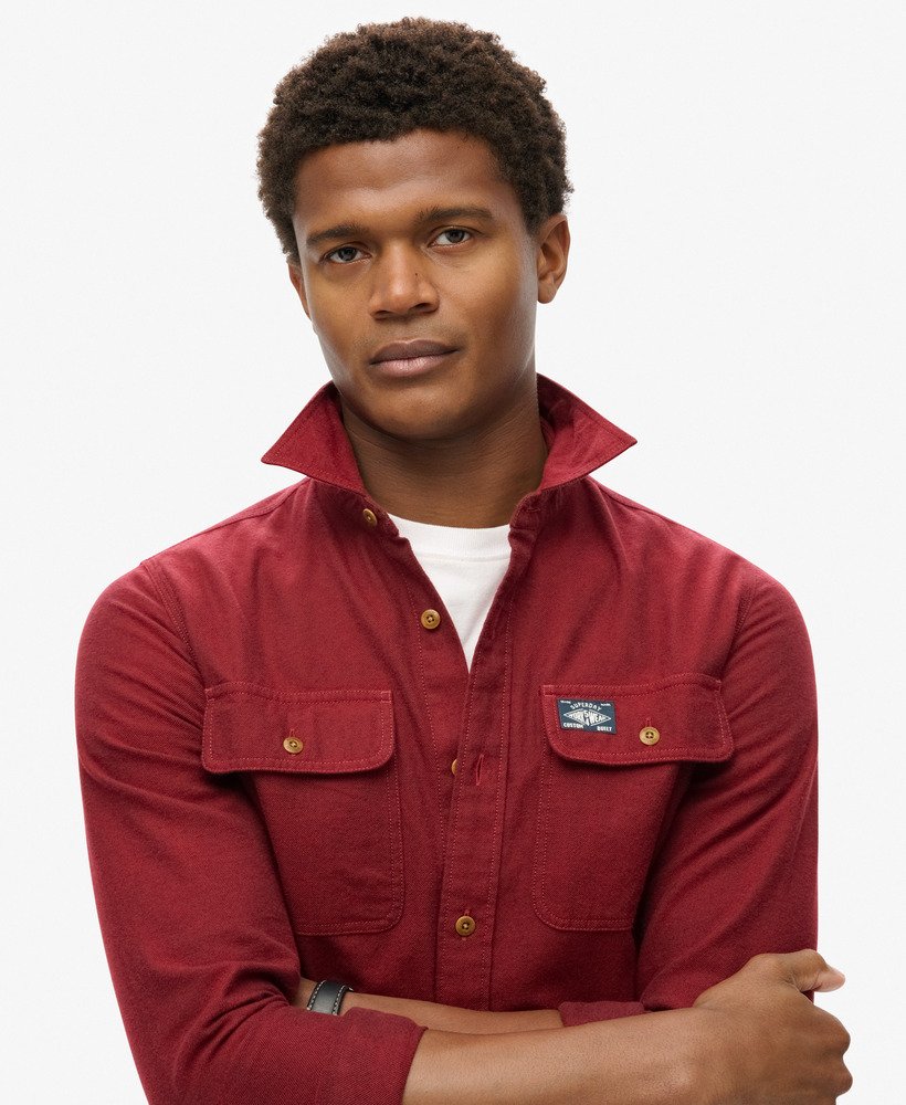 sobretudo trailsman relaxed fit na cor vermelho expedição