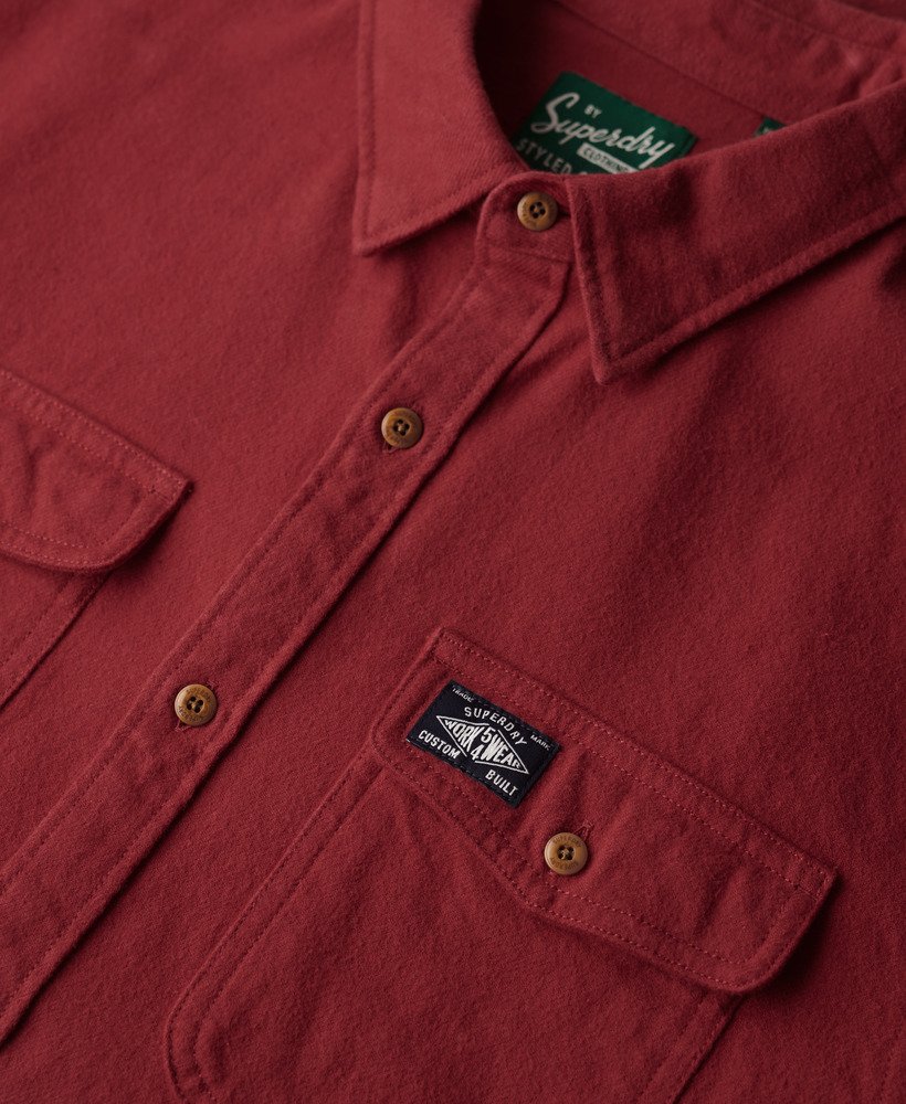 sobretudo trailsman relaxed fit na cor vermelho expedição
