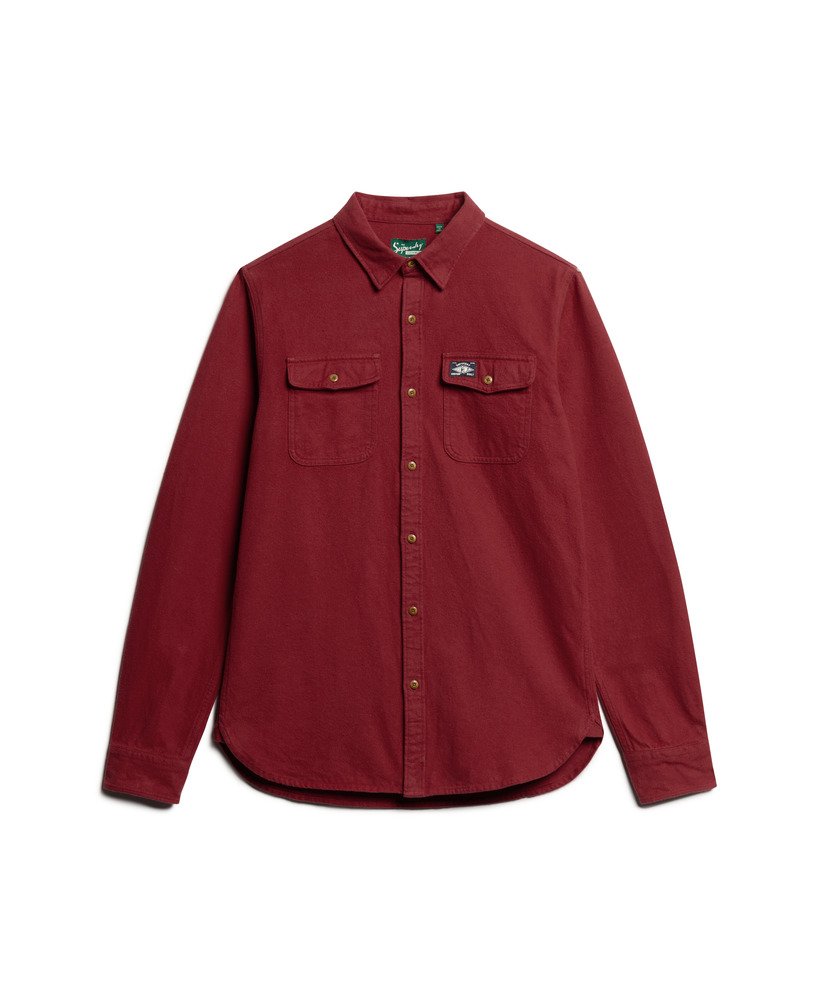 sobretudo trailsman relaxed fit na cor vermelho expedição