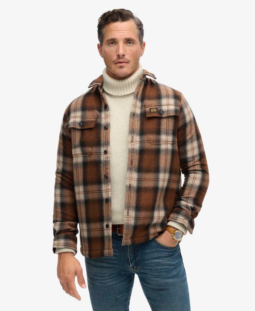 sobretudo wool miller em xadrez roderick marrom