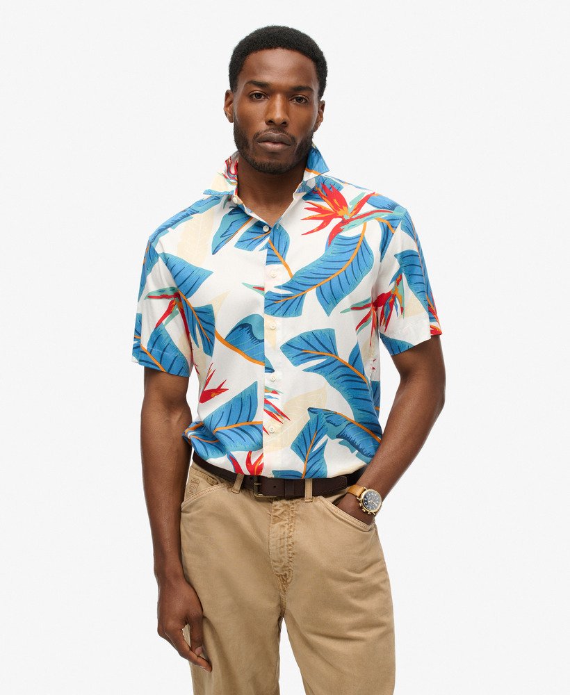 camisa havaiana na optic paradise