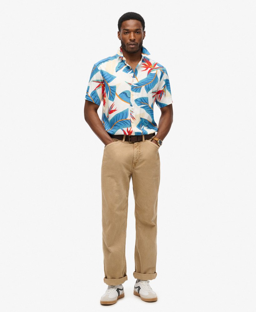 camisa havaiana na optic paradise