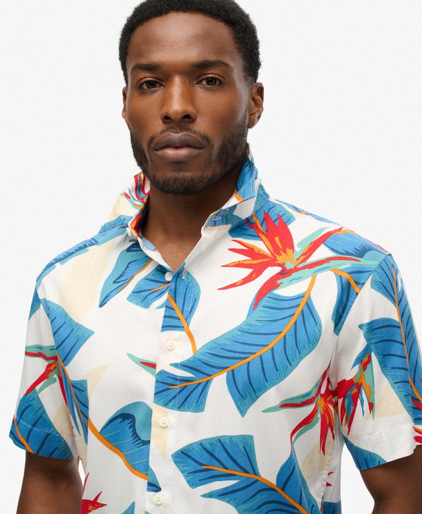 camisa havaiana na optic paradise