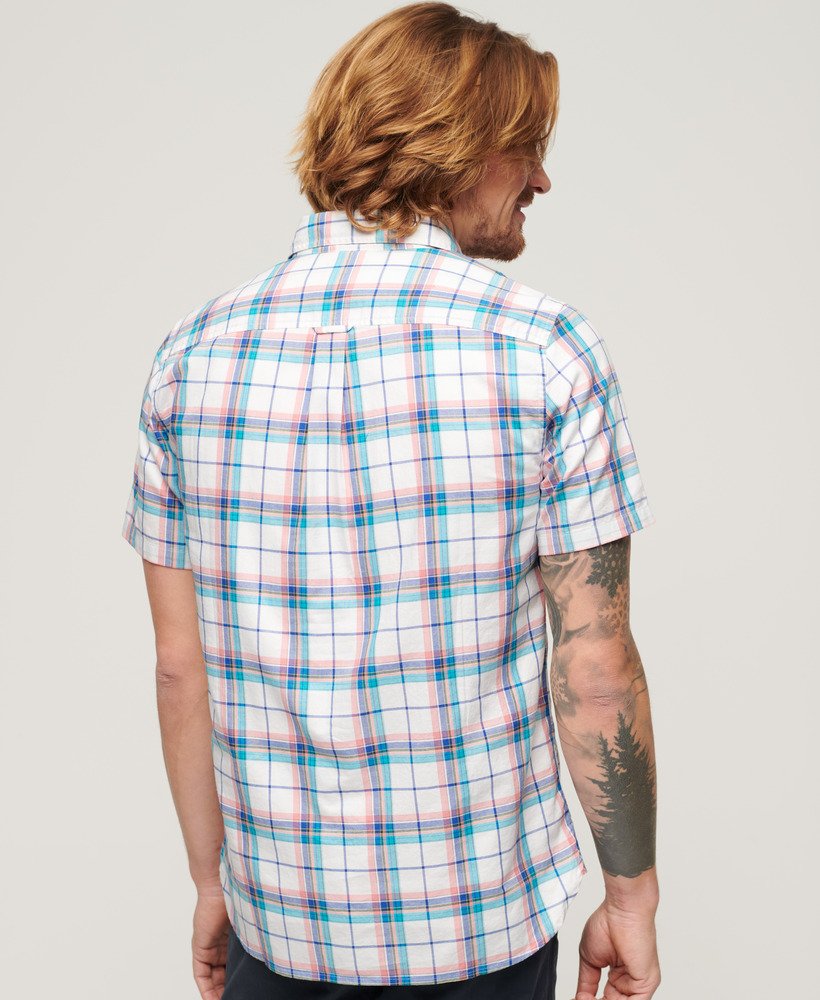 camisa xadrez leve em estampa optic check