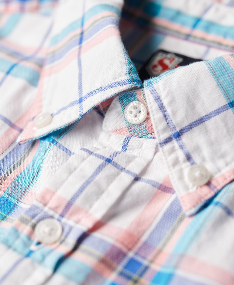 camisa xadrez leve em estampa optic check