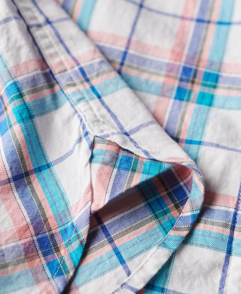 camisa xadrez leve em estampa optic check