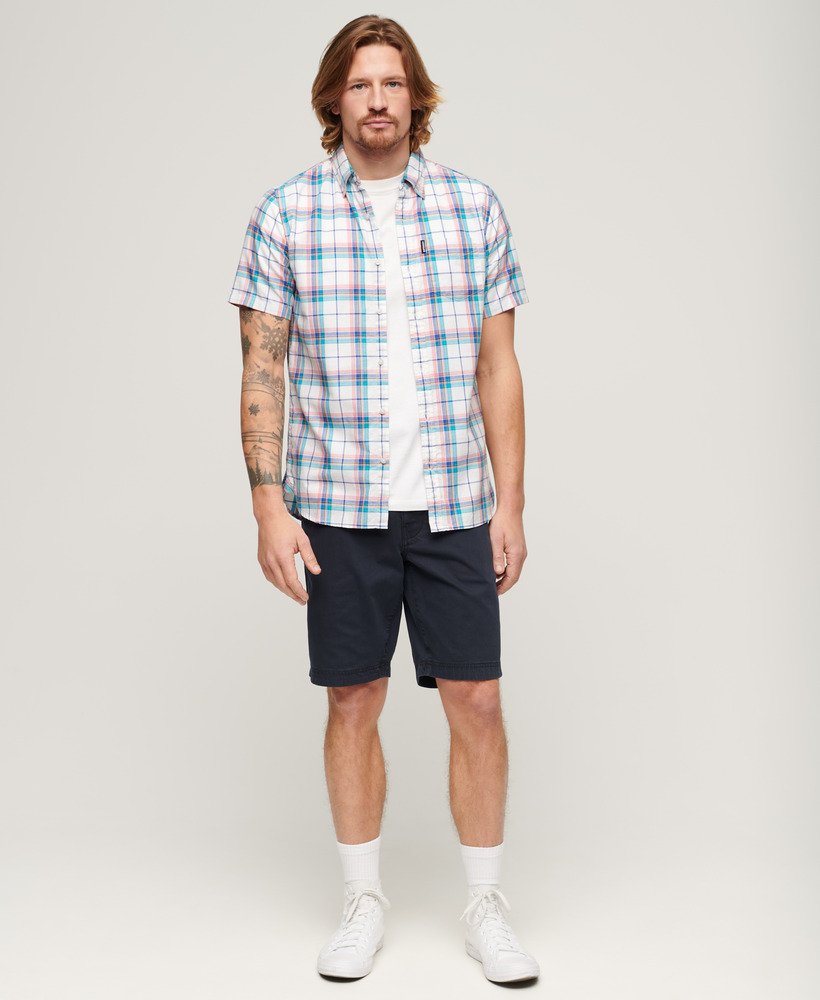 camisa xadrez leve em estampa optic check