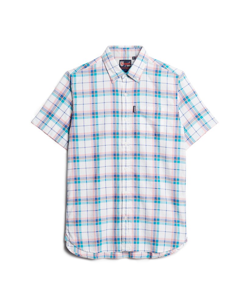 camisa xadrez leve em estampa optic check