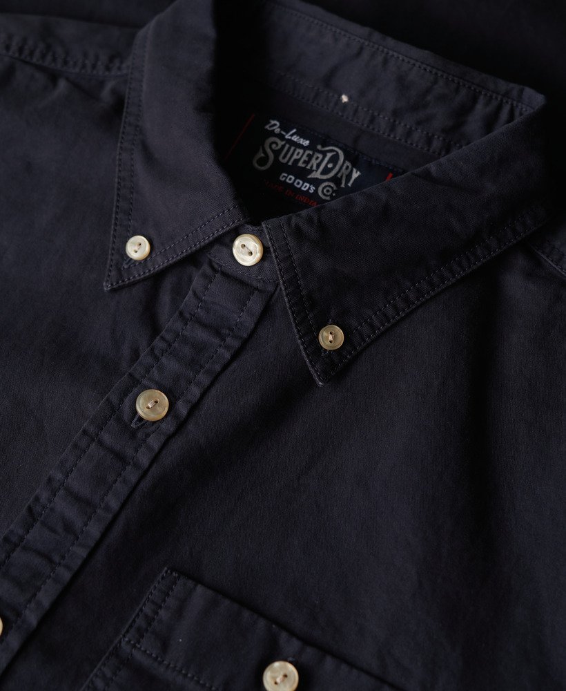 camisa de manga curta da the merchant store na cor azul marinho eclipse.